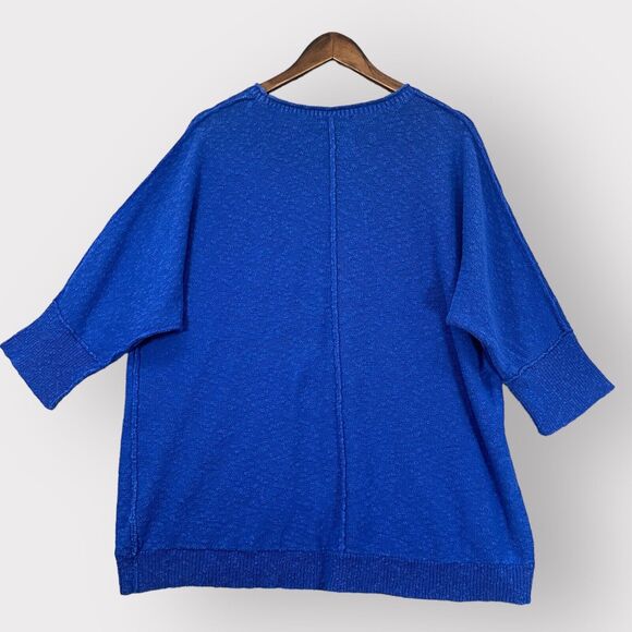 Two by Vince Camuto Pullover‎ Sweater Women Size 2X Blue Dolman Sleeve Rollneck - Picture 6 of 11
